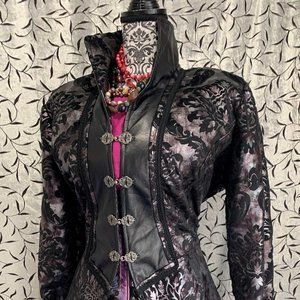 Deviant Elegance Iridescent Velvet Coat size 18-20